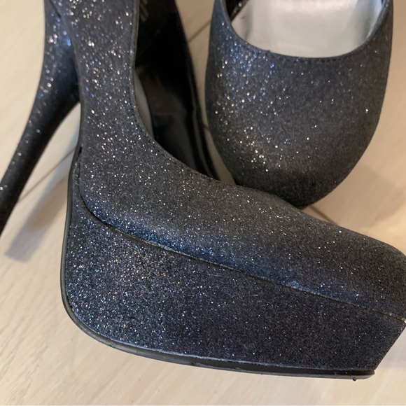 Black Glitter Stilettos - Picture 8 of 9